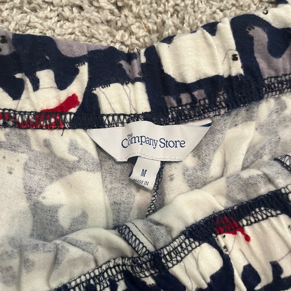 The Company Store Navy Flannel Pajama Pants - Picture 5 of 6